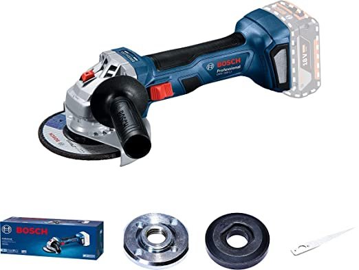 Bosch GWS180-LI Cordless Angle Grinder 06019H90F0 with 2 Batteries & 1 ...