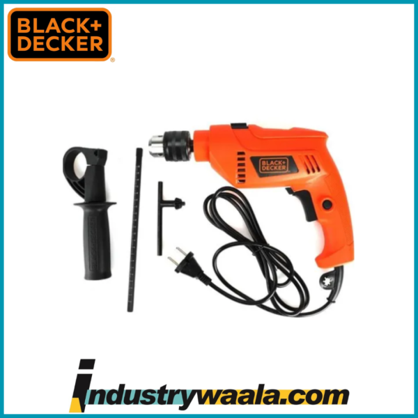 BLACK+DECKER HD555-IN Hammer Drill (13 mm Chuck Size, 550 W)