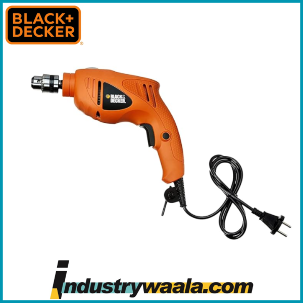 Black + Decker HD400IN 500 Watts, 10 millimeters Hammer Drill Machine (HD400-IN)- Orange