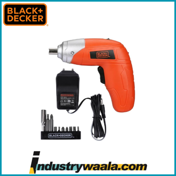 Black+Decker 3.6V NiCd Cordless Screwdriver Kit, KC3610-IN