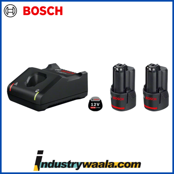 Bosch GAL 12V-40 2.0Ah 12V 2 X GBA Battery and Charger Starter Set, 1600A022V3-2