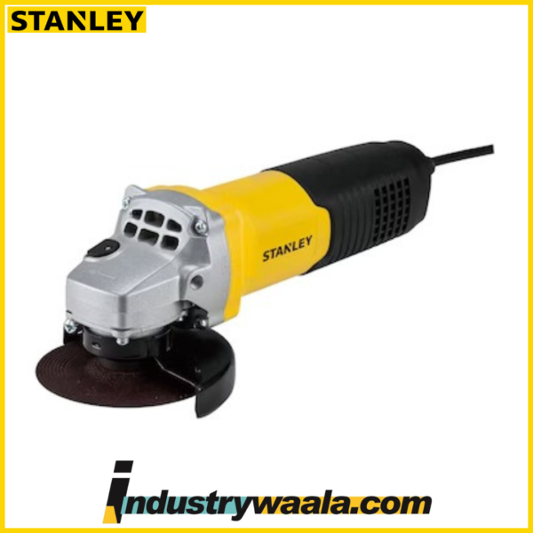 STANLEY STGT8100-IN 100mm 850W Toggle Switch Small Angle Grinder (Yellow and Black) (2)