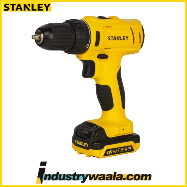 Stanley 12V Cordless Drill, SCD121S2K-B1-2