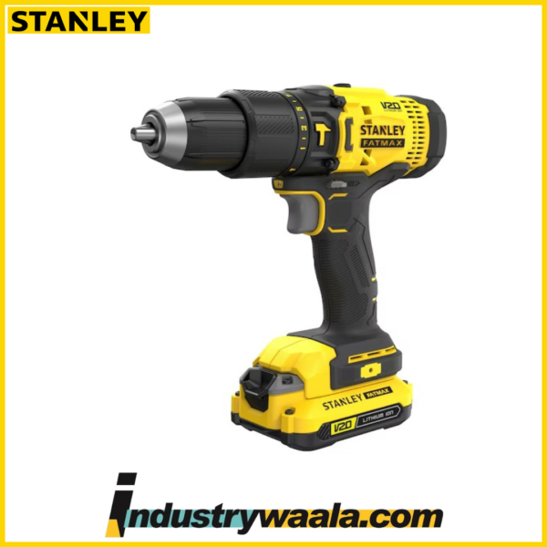 Stanley 1500 RPM Brushed Hammer Drill Kit SCD711C1H-B1-2