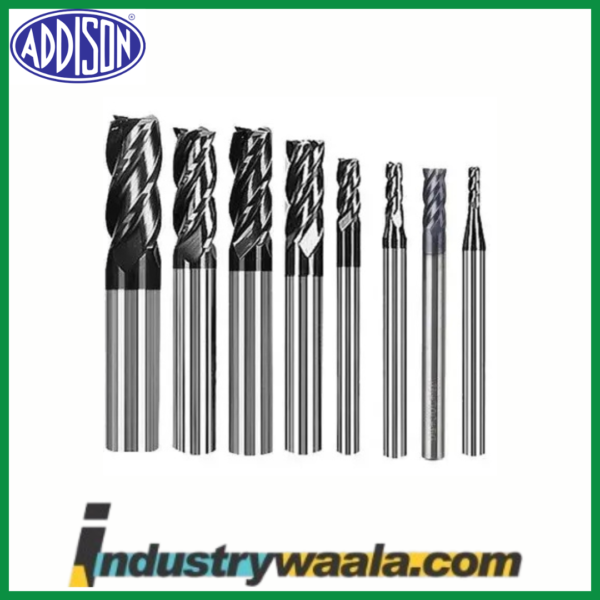 Addison 10 X 10 X 50 X 100 MM Long Series Solid Carbide Gp End Mills K2Gpse/K4Gpse Series Upto 45HRC