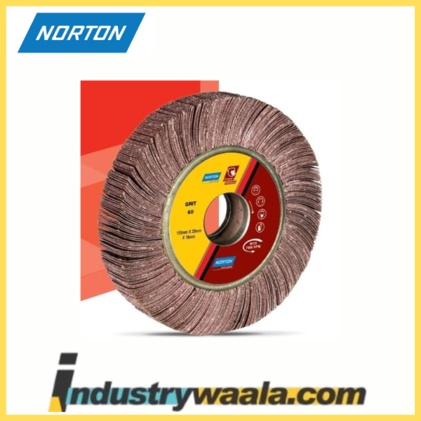 Norton 6 X 1 Inch 60 GRIT FW13 Flap Wheels