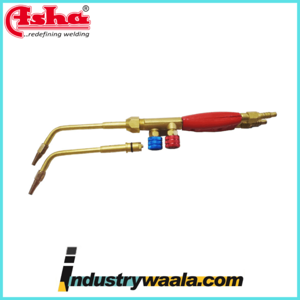 Asha Gas Welding Torch(Small Size) with two Nozzles (ISI) Cutting Torches