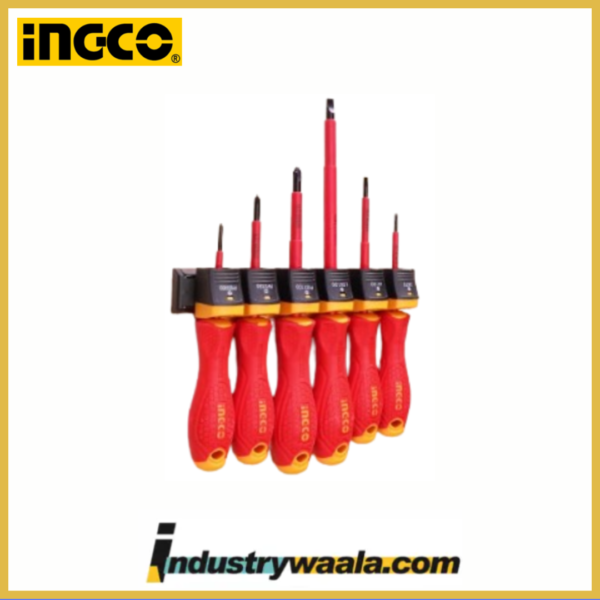 Ingco HKISD0608 6 Pcs InsulatedScrewdriver Set Quantity – 1 Pcs