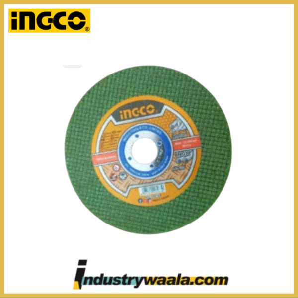 Ingco MCD1010725 Abrasive Metal Cutting Disc Set (Green) Quantity – 1 Pcs